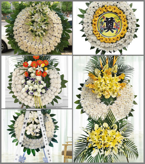 山西运城永济市城东街道平壕村花圈速递